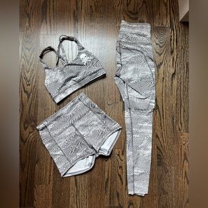 Lululemon bra + short + leggings bundle